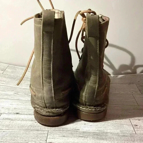 Sperry boots olive suede leather boots size 71/2 - Picture 3 of 5